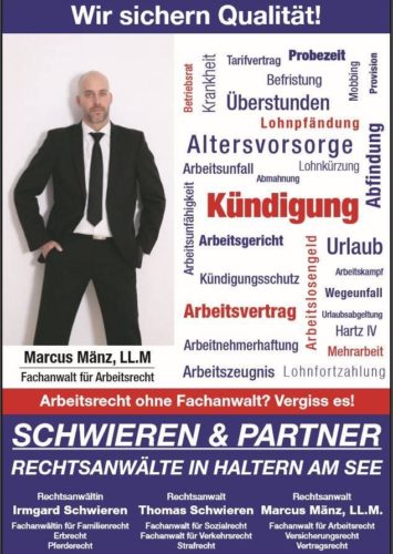 Zeitungsanzeige